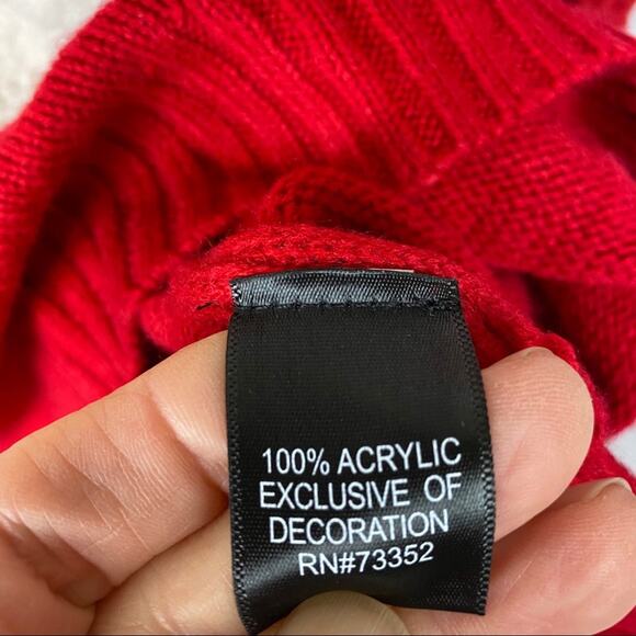 Blizzard Bay  Woman's SHEEP Ugly Christmas Sweater Large "SANTA IS MY BAAAE " - Picture 4 of 5